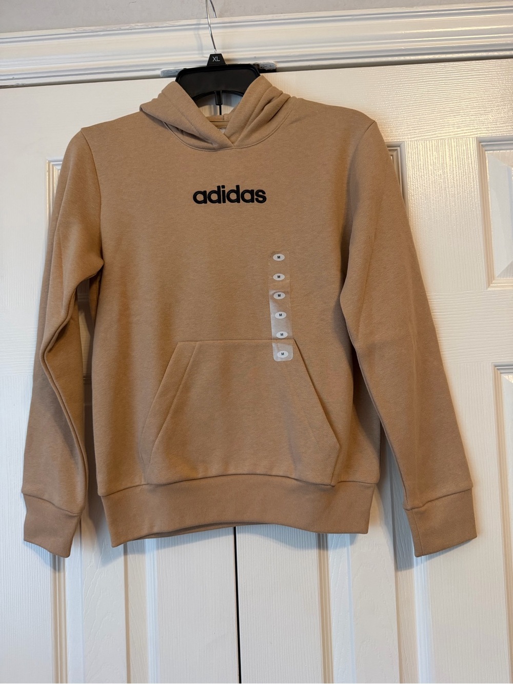 Adidas Sad Beige Hoodie with Front Logo